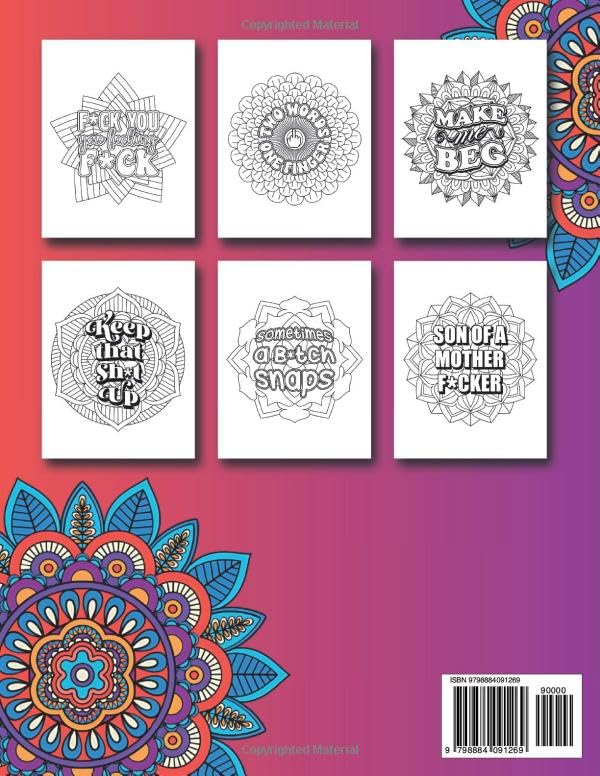 Swearing Mandalas: A Swear word coloring book for adults (Swearing Coloring Book) Lindesa