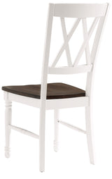 Crosley Furniture Shelby Dining Chairs (Set of 2), Distressed White Crosley Furniture