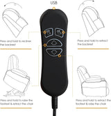 CANMOV Dual Motor Large Power Lift Recliner Chair for Elderly with Massage and Heat, Oversized Lay Flat Electric Lift Recliner, Heavy Duty Recliner Chair with USB Port, Side Pocket, Cup Holders, Brown CANMOV