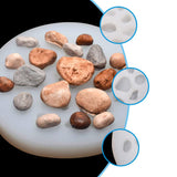 MILISTEN Silicone Stone Rock Mold River Pebble Molds 20 Cavity Stone Making Non Stick Mold DIY Art Craft Irregular Stone Shaper Form Molds Milisten