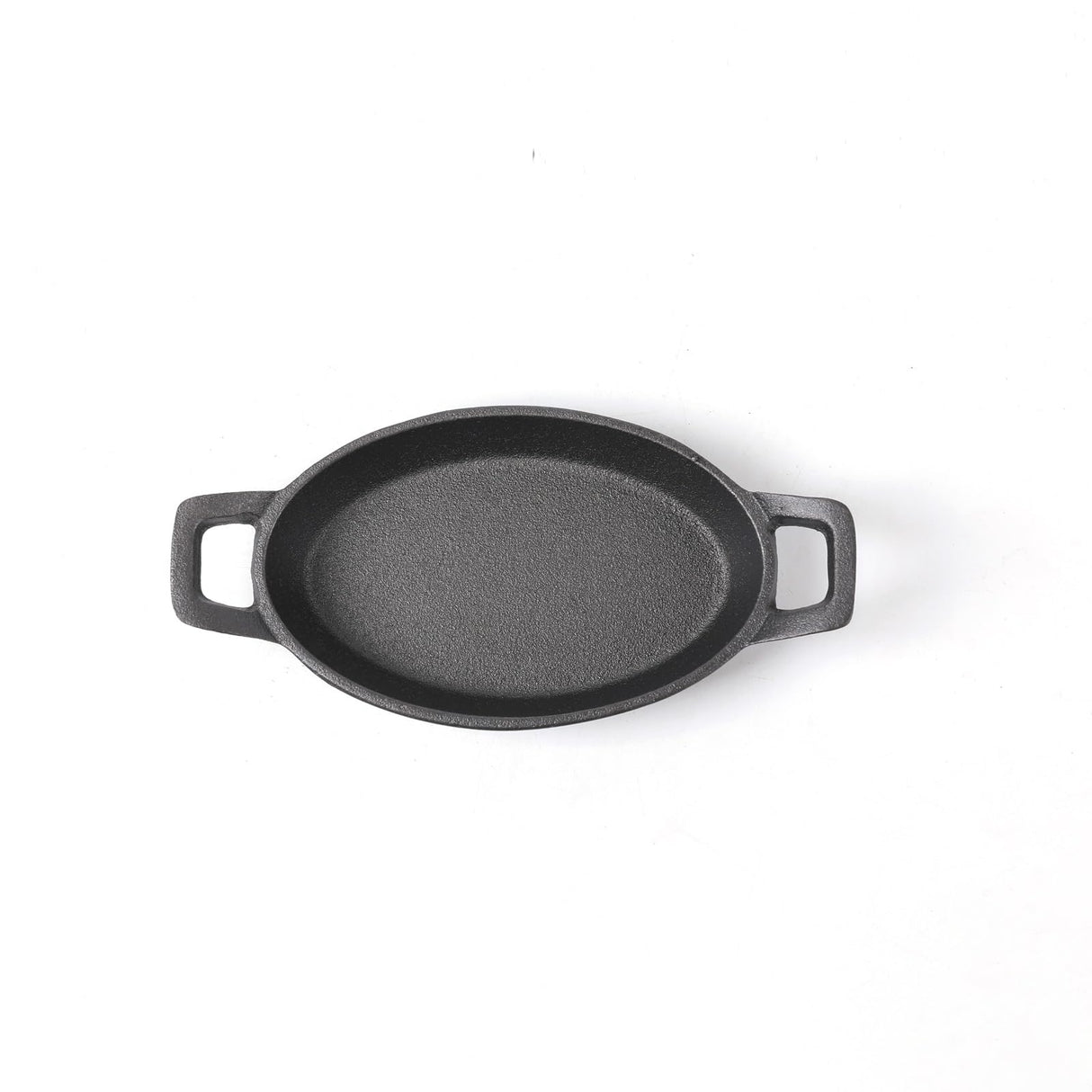 HAWOK Cast Iron Mini Oval Serving Dishes with a Storage Bag, Oval-shaped Casserole Dishes, 4 PCS HAWOK