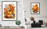 MjhRcll Fall Paint by Numbers for Adults,Pumpkins Paint by Numbers Kits for Beginner,Happy Fall Paint by Number on Canvas for Holiday Home Wall Decor 16X20 Inch MjhRcll