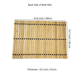 HJJKKH Bath Mat Rayon Derived from Bamboo 15.7X 23.6 inches, Foldable Floor Shower Bath Mat for Bathroom, Bathtub, Shower, Sauna, Hot Tub HJJKKH