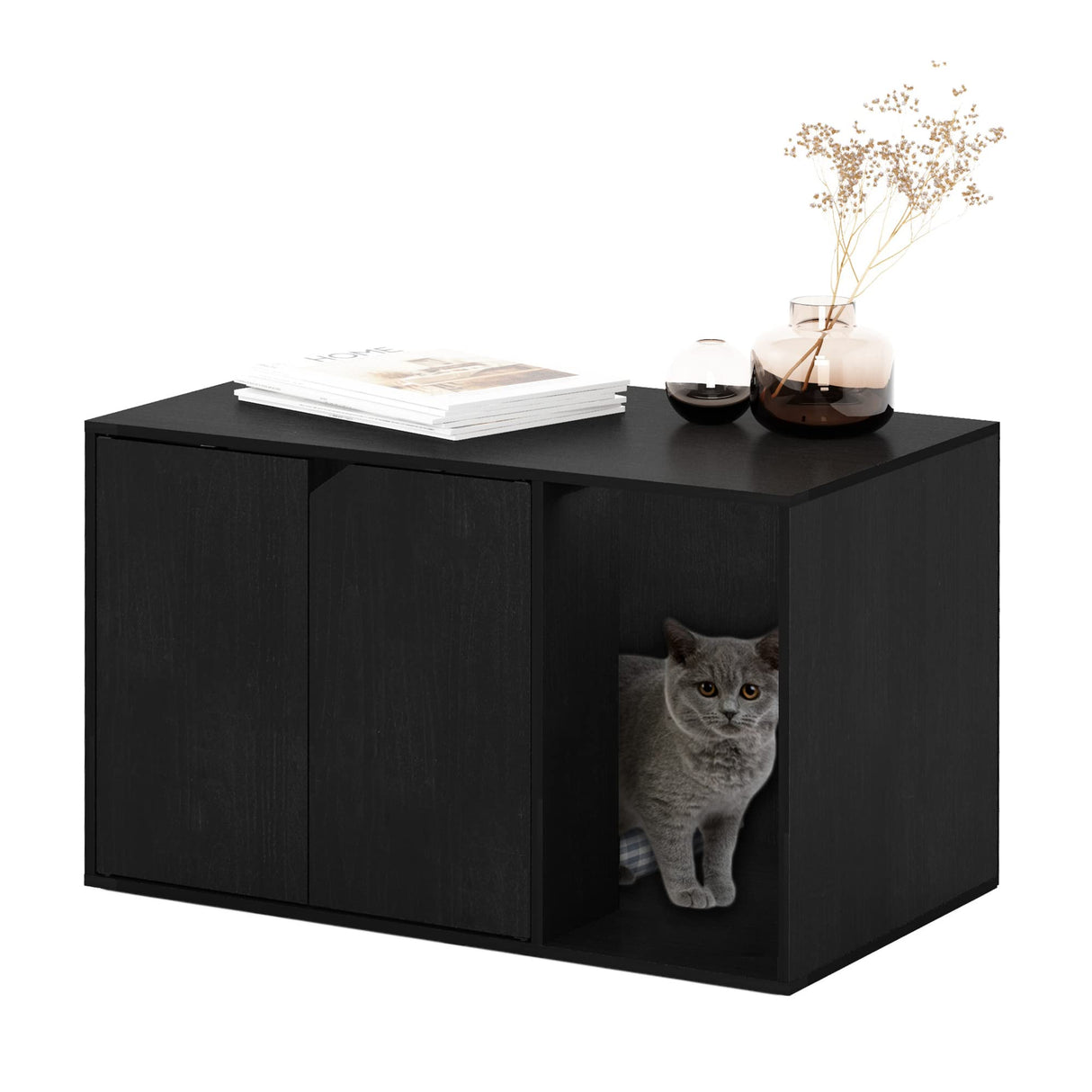 Furinno Peli Litter Box Enclosure, Americano Furinno
