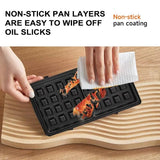 Waffle Maker,Donut,Hot Dog Machine Set,3-in-1 Multifunctional Breakfast Maker Machine with Iron Removable Plate Mold for Home,Kitchen,Cake,Paninis,Nut,Steaks,Grill,Lunch,Snacks or Dessert JACKGOLD