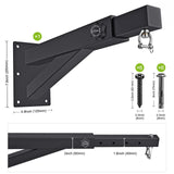 BeneLabel Wall Mount Punching Bag Hanger with Adjustable Length 17-25 inch Heavy Bag Holder 800 LB Capacity Punching Bag Hanging Bracket for Boxing Bag BeneLabel