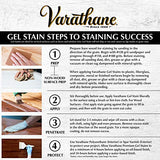Varathane 358319 Premium Gel Stain, Half Pint, Red Mahogany Varathane