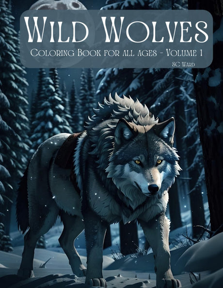Wild Wolves: Coloring Book for all ages - Volume 1 Majosta