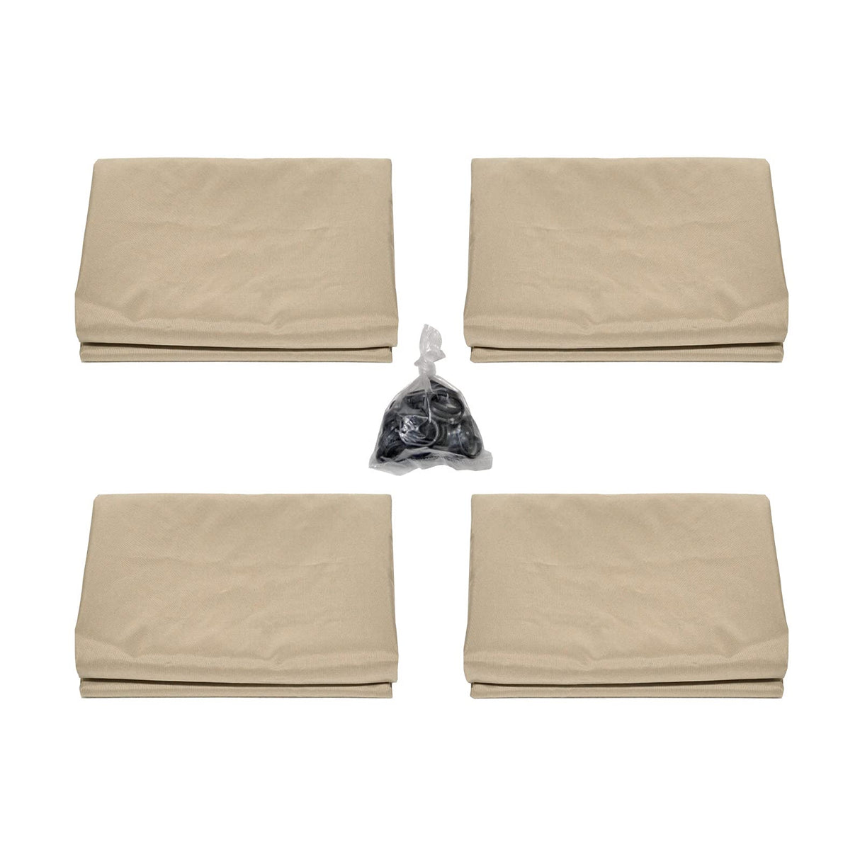 Westcharm Universal Gazebo Curtains 12' X 12' Replacement 4 Panels Privacy Curtain Set for Gazebo Outdoor (Gazebo Privacy Side Wall Set Only) Westcharm