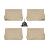 Westcharm Universal Gazebo Curtains 12' X 12' Replacement 4 Panels Privacy Curtain Set for Gazebo Outdoor (Gazebo Privacy Side Wall Set Only) Westcharm