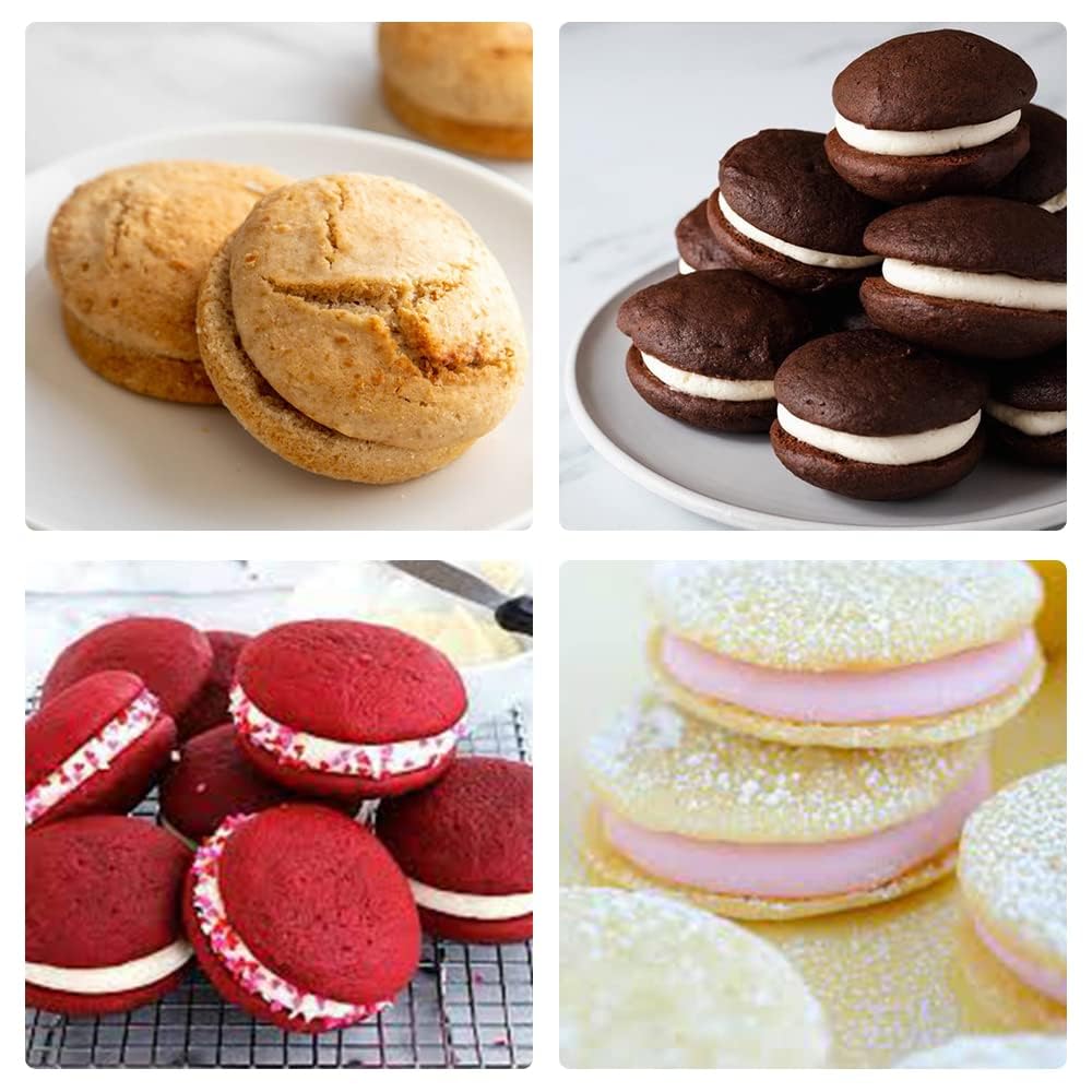 CAKETIME Muffin Top Pan - 3 inch Round Silicone Egg Molds for Breakfast Sandwiches, Nonstick Egg Baking Pan for English Muffins, Whoopie Pies, Corn Bread, Egg bites, Tarts 2 Pack CAKETIME