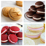 CAKETIME Muffin Top Pan - 3 inch Round Silicone Egg Molds for Breakfast Sandwiches, Nonstick Egg Baking Pan for English Muffins, Whoopie Pies, Corn Bread, Egg bites, Tarts 2 Pack CAKETIME