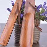 EXCEART 2 Pcs Shoe Horn Short Handle Wooden Shoe Horn Small Travel Shoe Horns for Men, Women EXCEART