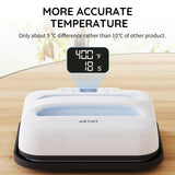 AST&T Heat Press Machine 12" x 10" Portable Easy Heat Press Heat Transfer for T-Shirts and HTV Vinyl Projects (White) AST&T