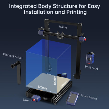 Anycubic 3D Printer Kobra 2 Plus, 500mm/s High-Speed Printing with Dual Z-Axis New Structure Anycubic APP Intelligent Control Large 3D Printer Upgraded Auto Leveling, Printing Size 320 * 320  - WoodArtSupply