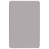 Flash Furniture 30''W x 72''L Rectangular Grey Thermal Laminate Activity Table - Height Adjustable Short Legs Flash Furniture