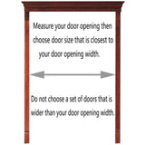 Café Swing Door,Unfinished Louvered Café Interior Swing Solid Wood Door,Hardwood Cafe Doors Includes Hinges,Self Closing Saloon Swing Swinging Door,for Terrace Emporium,Custom (W 41 x H 32in) FENGSHOUU