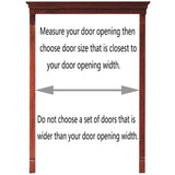 Café Swing Door,Unfinished Louvered Café Interior Swing Solid Wood Door,Hardwood Cafe Doors Includes Hinges,Self Closing Saloon Swing Swinging Door,for Terrace Emporium,Custom (W 34 x H 39in) FENGSHOUU