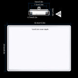 A4 Letter Size Clipboard Epoxy Resin DIY Casting Soft Silicone Molds + 5 Stainless Steel Low-Profile Clips, Retractable Hanging Hole Write Pad Draw Board Document Holder School Office Business NiArt