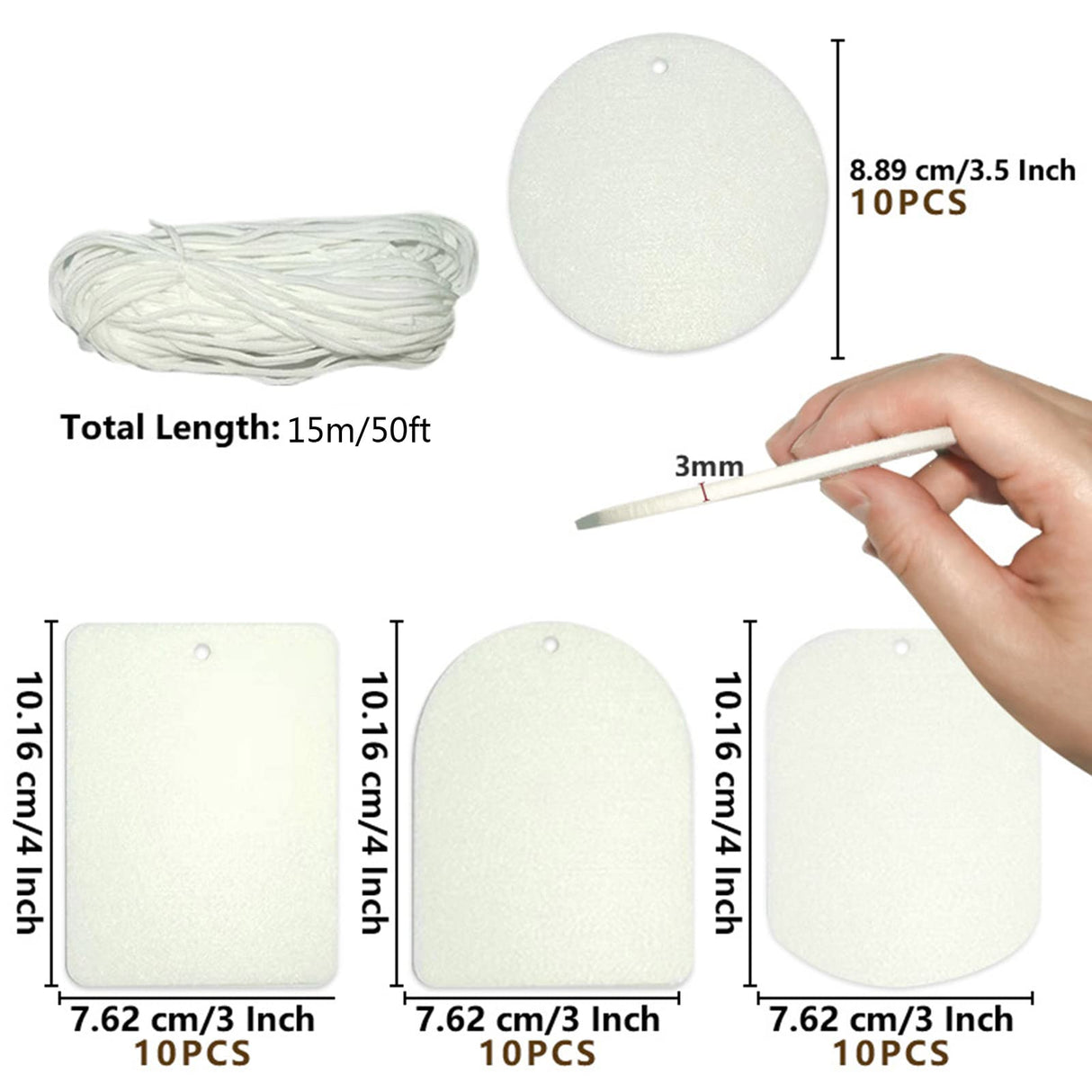 Sublimation Air Freshener Scented Sheets Car Sheet With Colour For Car Home Travel Keychain Pendant Btgghytr