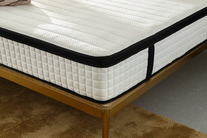 Full XL Size 12 Inch Mattress, Multilayer Hybrid Mattress, Innerspring Memory Foam Mattress in a Box, Pressure Relief & Cooler Sleeping