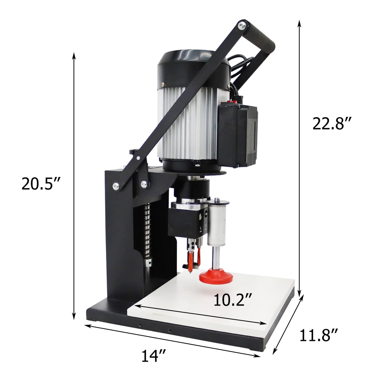 HayWHNKN Hinge Drill Machine 45-9.5 Pneumatic Hinge Boring Insertion Machine Portable Woodworking Hing Boring Drill Press Machine - WoodArtSupply