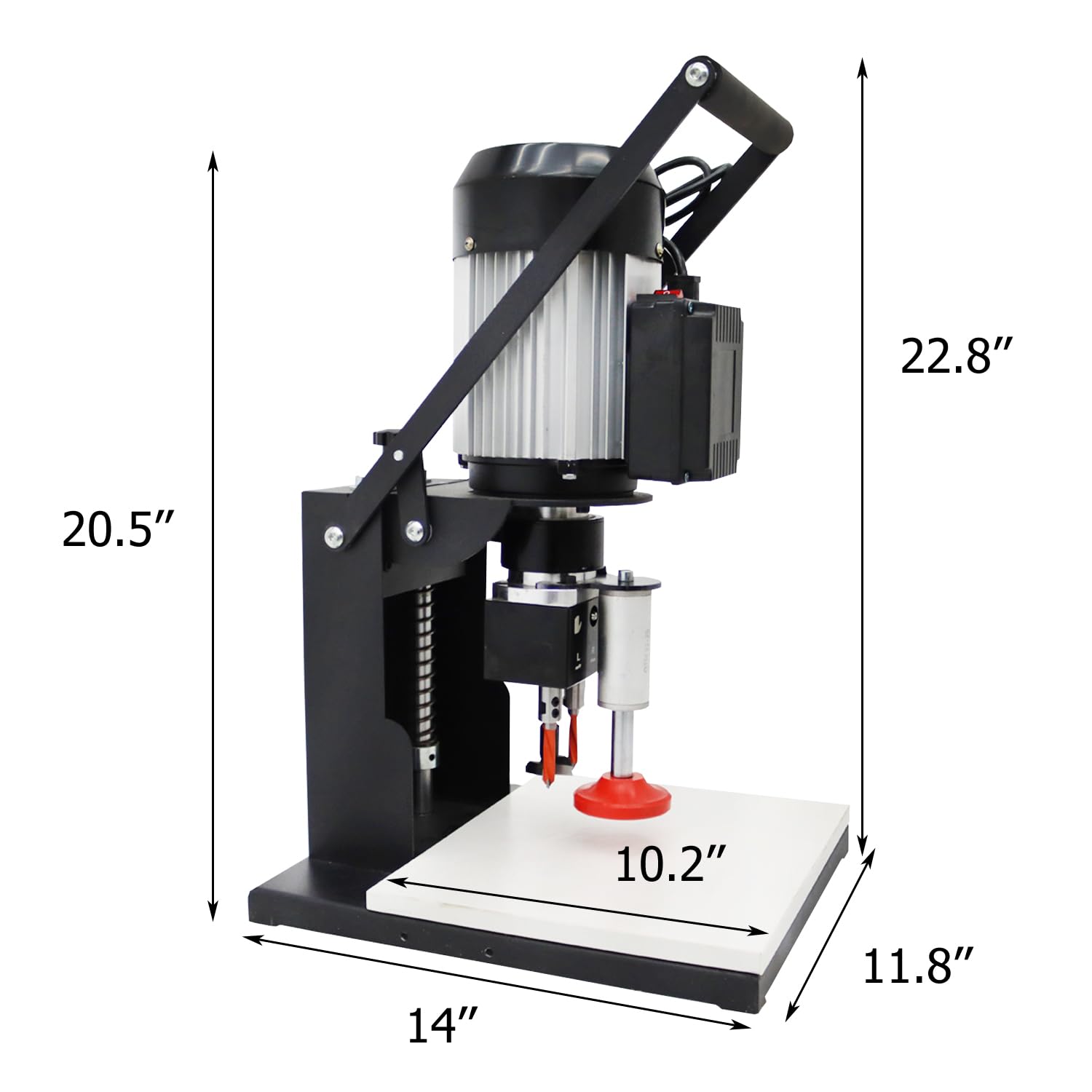 HayWHNKN Hinge Drill Machine 45-9.5 Pneumatic Hinge Boring Insertion Machine Portable Woodworking Hing Boring Drill Press Machine - WoodArtSupply