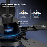 52 Inch Ceiling Fans with Lights and Remote & APP Control, Farmhouse Ceiling Fan with LED Lighting for Bedroom Living Room and Patio, Black Caged Ceiling Fan for Indoor and Outdoor(NO BULBS） YouthDream