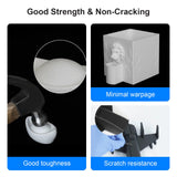 NextShapes Standard PLA 1.75mm with Reusable Spool Set, Detachable & Easy to Use, Neatly Wound & High Speed 3D Printing Filament for Most FDM 3D Printers (White, 1000g) NextShapes