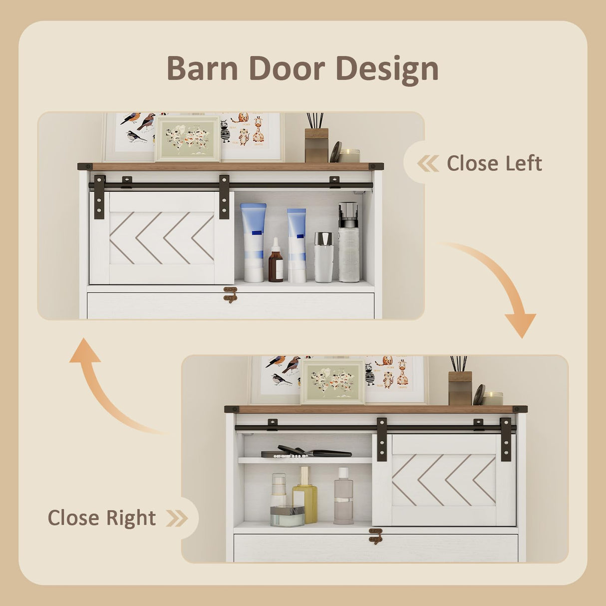 ARTETHYS Floating Vanity Desk with Mirror and Lights Small Wall Mounted Makeup Set with Storage White Farmhouse Dressing Table for Tiny Space ARTETHYS