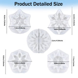 Christmas Resin Molds, 5 Pcs Snowflake Resin Molds Silicone 3D Snowflake Silicone Epoxy Resin Molds for Christmas Decoration Resin Molds for DIY Winter Christmas Tree Decoration Ceoyiler