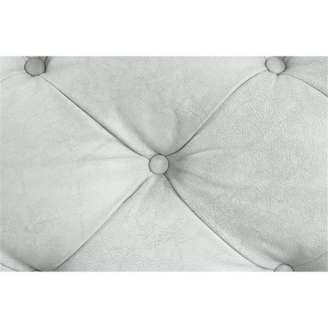 Acme Ragle Sofa in Vintage White Top Grain Leather Acme
