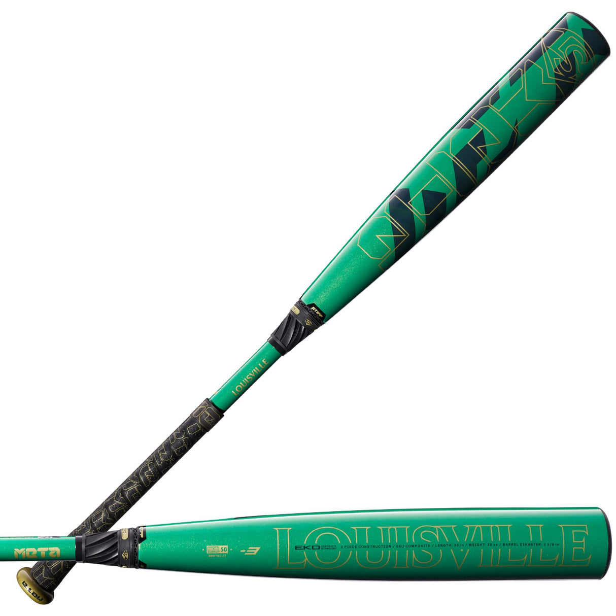 Louisville Slugger Meta® (-3) BBCOR Baseball Bat - 33'/30 oz Louisville Slugger