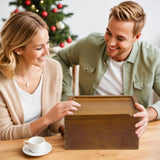 Misecrisa Stash Box with Tray - Large Wooden Box with Accessories Storage Stash Box Set - Decorative Wood Box for Herbs smell proof box (9.5inch) Misecrisa