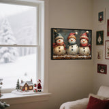 Christmas Paint by Numbers Kit for Adults- Snowman Adult Paint by Number Kits on Canvas Arts Crafts for Adults(16 x 20 Inch) Clendo