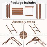 PETSFIT Chicken Roosting Bars for Coop Accessories, Chicken Perches with Swing are Perfect for 8-10 Chickens, Wooden Chicken Ladder for Pet's Healthy & Happy, Easy to Assemble&Clean Petsfit