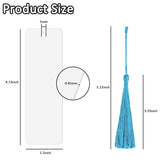 ASUNFO 50 Pcs Sublimation Bookmark Double Sided Blank Bulk Heat Transfer DIY Bookmarks with Tassels for Crafts ASUNFO