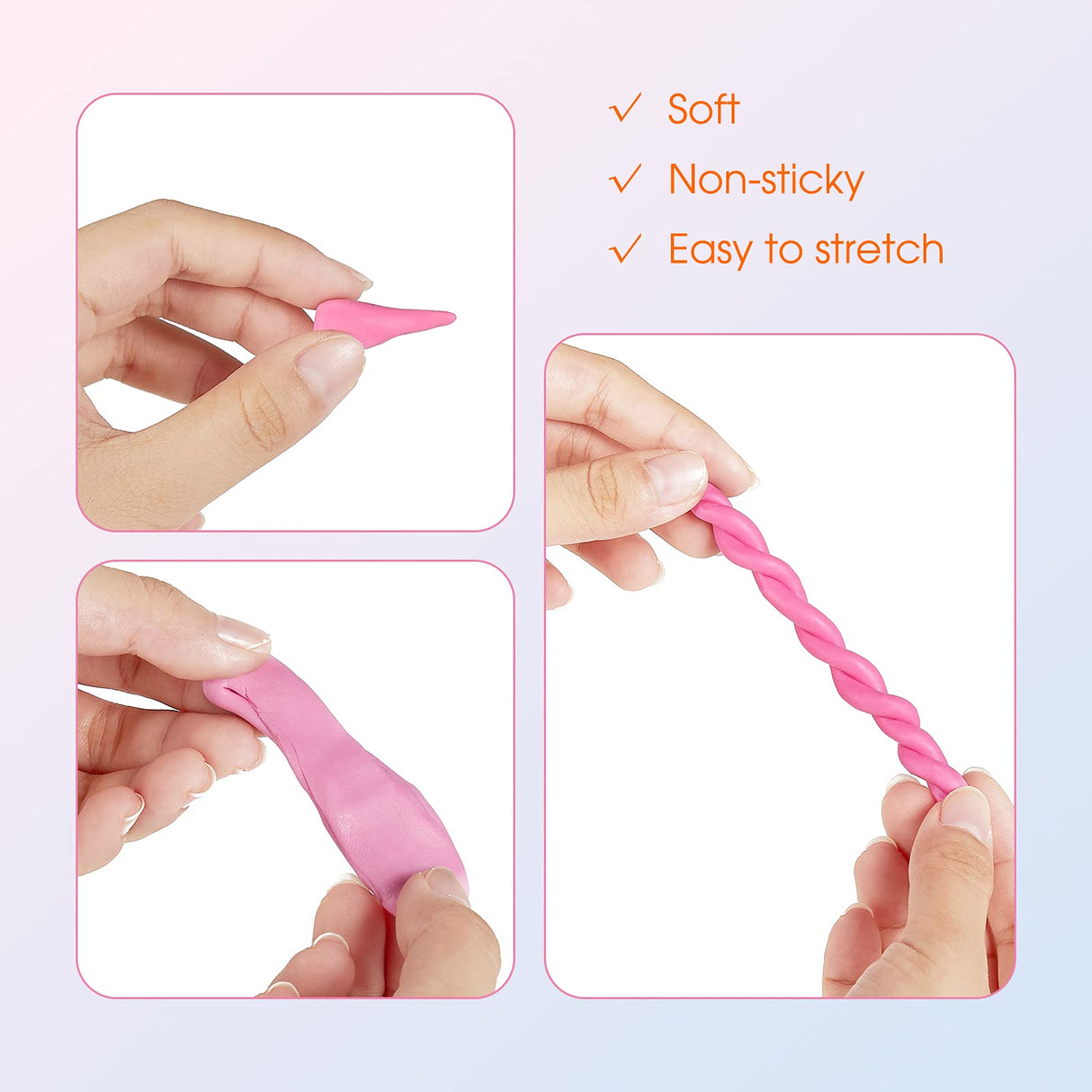 CiaraQ Small Modeling Clay Set, 32 Colors Safe & Non-Toxic Oven Bake Polymer Clay Starter Kit for Kids/Beginners CiaraQ