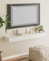 AEPOALUA Floating Nightstand,Wall Mounted Night Stand with Drawer,Small Floating Shelves,Floating Wood Bedside Table for Bedroom、Living Room、Bathroom AEPOALUA