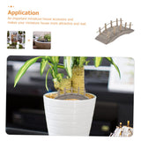 Yardenfun 2pcs Mini Wooden Arch Bridge Artificial Arch Bridge Wooden Bridge for Micro Bonsai Ornament Fence Garden Bridges for Outdoors 4ft Natures Garden Container Micro Scene Miniature Yardenfun