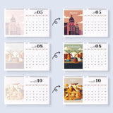 DIY Paint by Numbers Calendar 2026 Wall Calendar 12 Cities Paints with Number for Gift & Decor Generic
