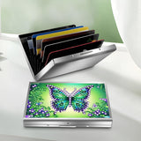 POETRYDRAW Diamond Art Painting Credit cards Holder – Butterfly Rhinestone Stainless Steel Wallet & Coins Purse for Adults, Beginners Art Craft Kit POETRYDRAW