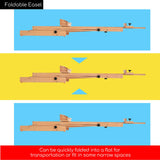 MEEDEN Studio Easel: Large H-Frame Easel 70"-118 "H, Artist Easel Holds Canvas Art up to 104", Painting Easel, Wooden Easel, Solid Beech Wood Art Easel for Artists MEEDEN