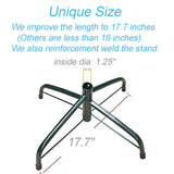 Replacement Christmas Tree Stand for Artificial Trees, Folding Christmas Tree Base for 4 Ft to 6 Ft Artificial Trees, Fits 0.5-1.25 Inch Tree Pole, Green Loxan