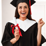 2 PCS 30" Graduation Stole Unisex White Plain Sublimation Stoles Blanks Graduation Sash 2024 Honor Stole for School/Church Ceremony Teaaha