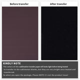 Black Transfer Sheets, 10 Pcs 12"x 12" Solid Plain Color Pre-Printed Sublimation Paper for Heat Press Mug, DIY T- Shirts, Coasters Lucky Goddness