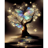 BOHADIY Diamond Painting Kit for Adults: Butterfly Tree of Life Art - 5D Diamond Dots - 12x16inch BOHADIY