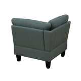 NicBex MZX-Emma-SF-00054-DX Sofa Couch, 4 Piece Set, Green NicBex