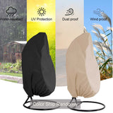 NICESOUL Indoor Outdoor Wicker Hanging Egg Chair with Stand, Cozy Patio Swing Hammock Egg Shell Chairs with Cushions, 350lbs Capacity Sturdy Porch Swing for Backyard Balcony, Beige with Cover NICESOUL