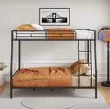 Bellemave Full Over Queen Bunk BedFrame, Heavy Duty Metal Bunk Bed Frame for Adults,Kids, Black Bellemave